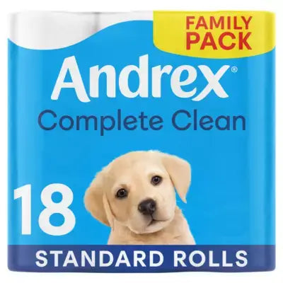 Andrex Complete Clean Toilet Tissue 18 Rolls