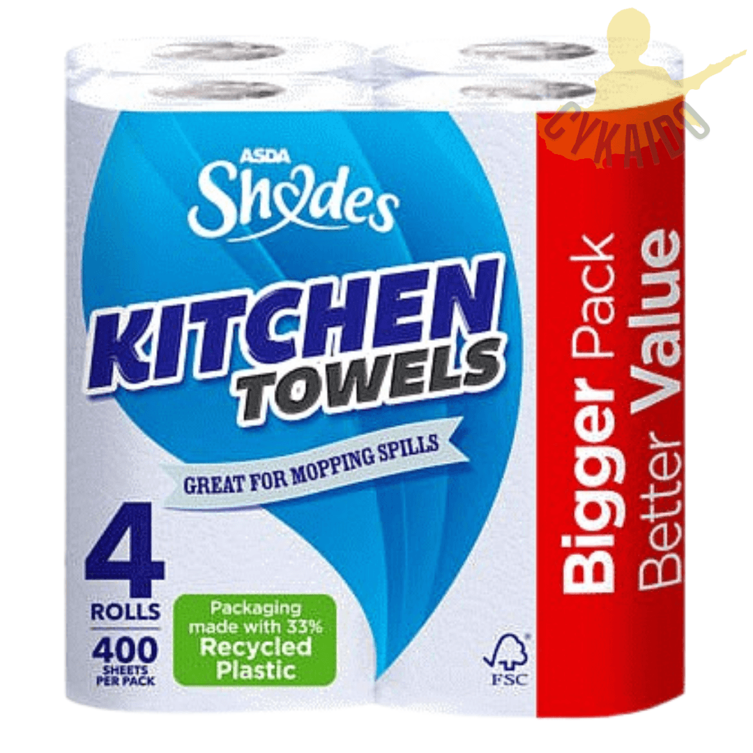Asda Shades Kitchen (4 Rolls) - £2.99 (ASDA Price £3.74)