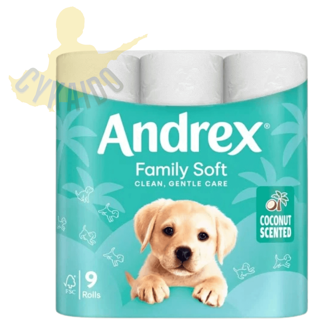 Andrex Family Soft - Coconut Fresh - 9 Rolls